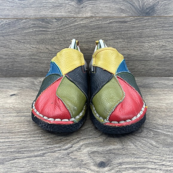 Socofy Leather Patchwork Comfortable Loafers Shoes Women's Size 245 US 7.5 - Picture 7 of 13